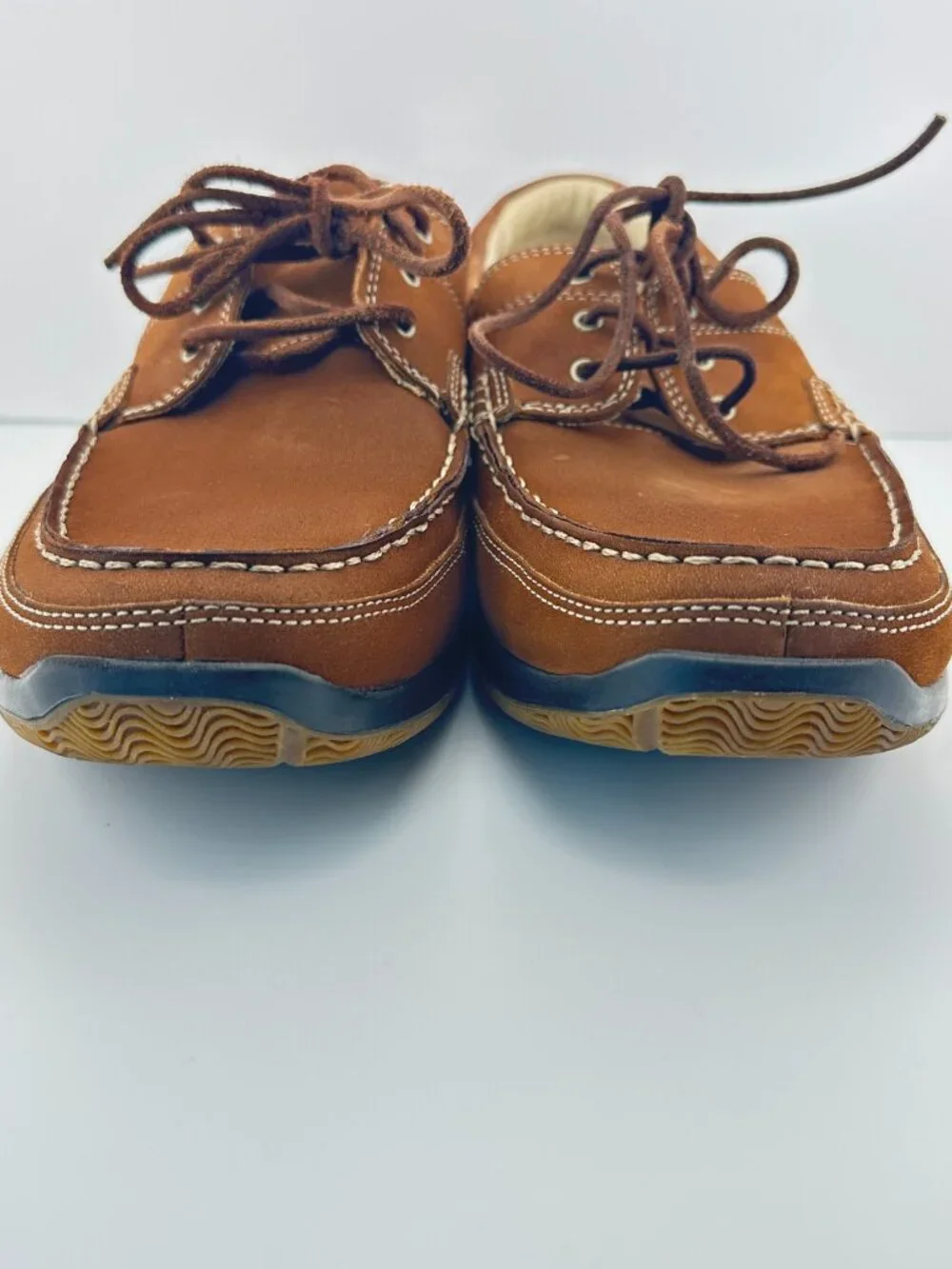 TIMBERLAND EARTHKEEPERS CUPSOLE BROWN SUEDE LEATHER MEN'S MOCCASIN SIZE 13 W